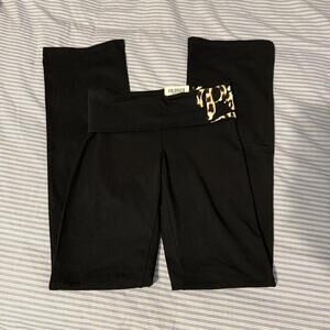 PINK Victoria’s Secret Y2K Cheetah Foldover Flare Pants